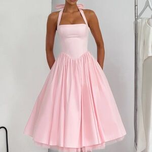 Cressida Midi Dress Baby Boo